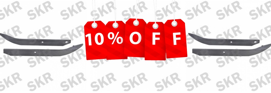 Cкидка 10% на зубья для ротационной бороны